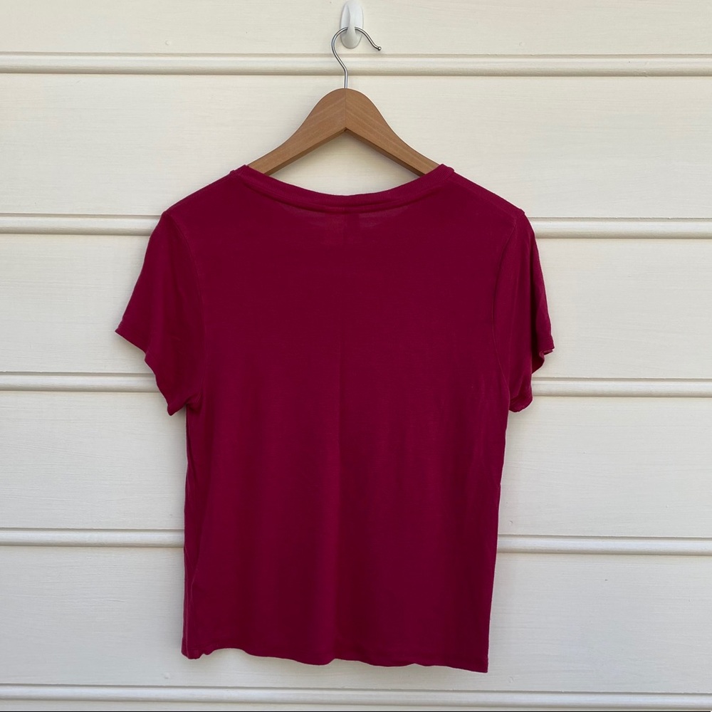 H&M divided not your baby burgundy tee shirt small - Picture 2 of 6